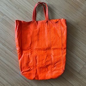 Damaged! Authentic python Celine tote